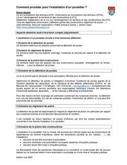 COMMENT PROCÉDER POUR L’INSTALLATION D’UN POULAILLER ?